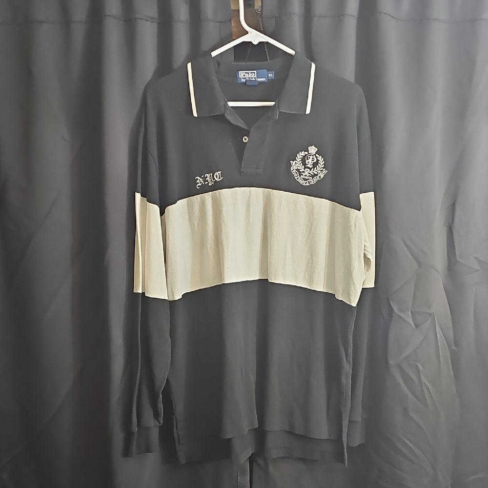 Ralph Lauren Black and White Polo Shirt